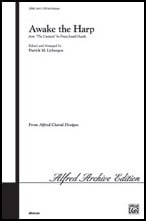 Awake the Harp SSATB choral sheet music cover Thumbnail